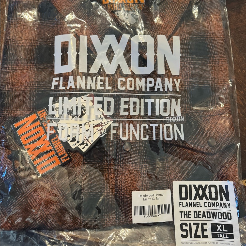 NIB Dixxon Deadwood XLT flannel